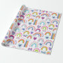 I love you 사랑해 in Korean Rainbow& Heart Wrapping P Wrapping Paper