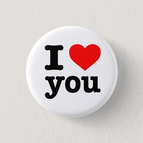 I LOVE YOU 125_inch Button