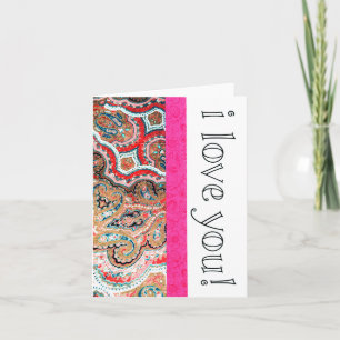 I Love You 4x5 Note Card