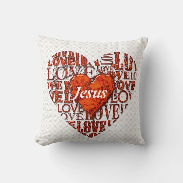 I Love You 6 Pillow (Front)