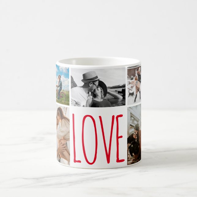 I love you 9 photo collage I love my girlfriend   Coffee Mug (Center)