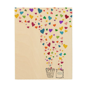 I love you a bushel and a peck Wood Wall Art