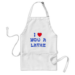 I love you a Latke Adult Apron