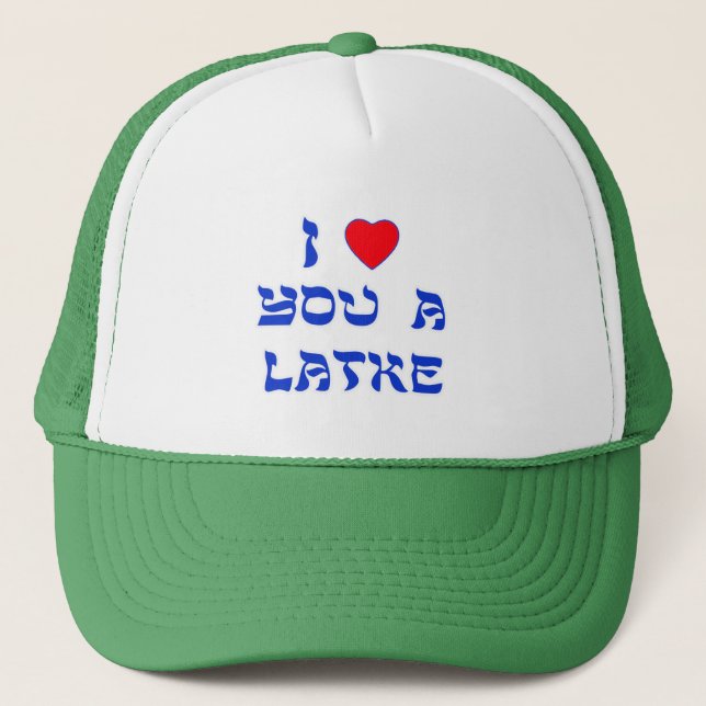I Love You a Latke Trucker Hat (Front)