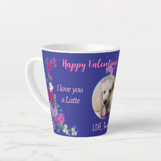 I Love You a Latte Custom Valentine From Cat Latte Mug