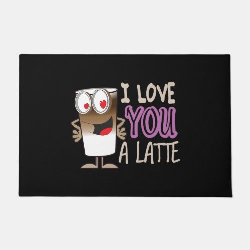 I Love You a Latte Doormat