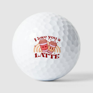 I Love You A Latte Golf Balls