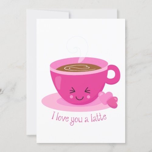 I Love You A Latte Invitation