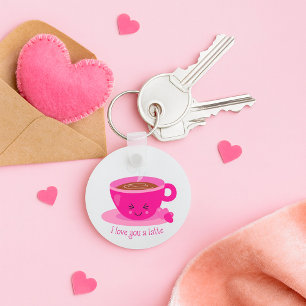 I Love You A Latte Keychain