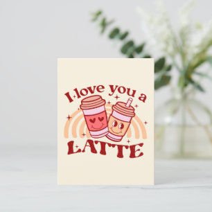 I Love You A Latte Postcard