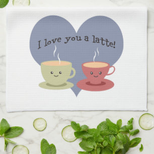 I love you a latte! towel