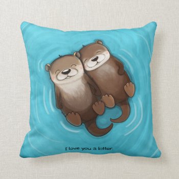 I Love You A Lotter Throw Pillow by KickingCones at Zazzle