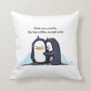 I LOVE You a Lottle Penguins - Pillow