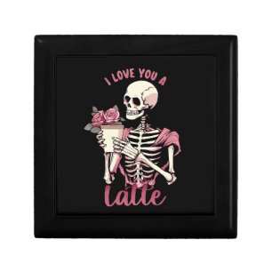 I love you a valentines day skeleton gift box