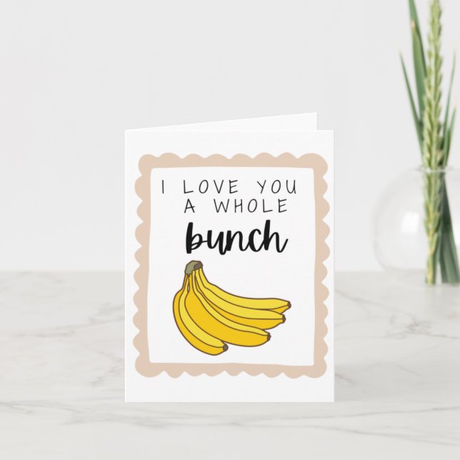 I love you a whole bunch card (Front)