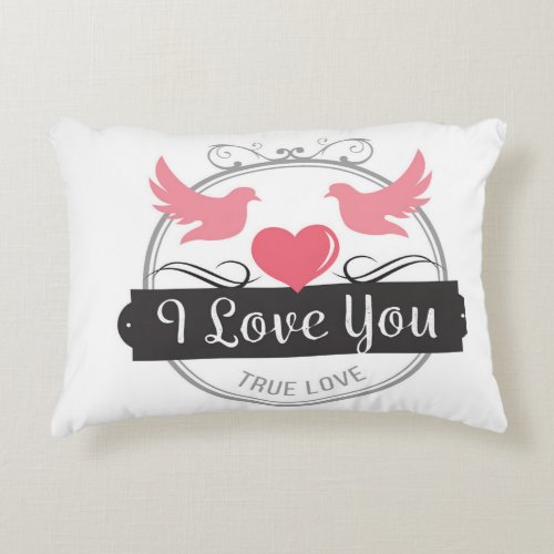 I Love You Accent Pillow