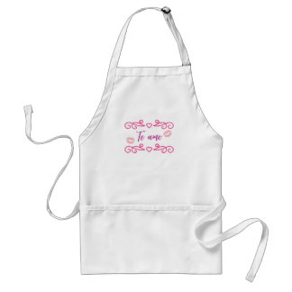 I love you adult apron