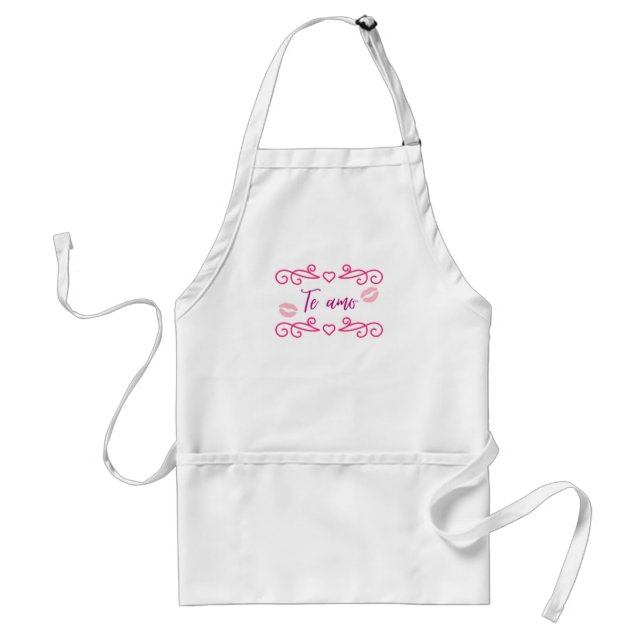 I love you adult apron (Front)