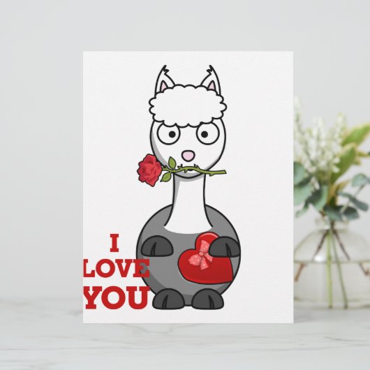 i love you alpaca (Standing Front)