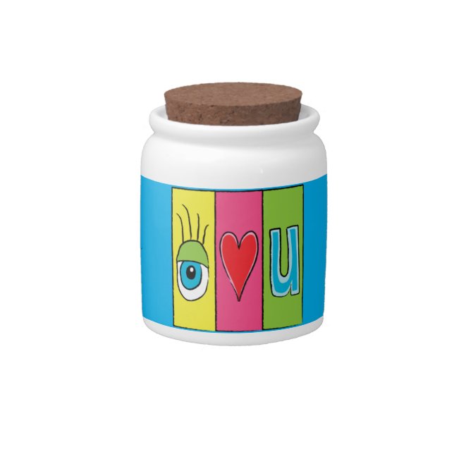 I Love You Always Candy Jar (Front)