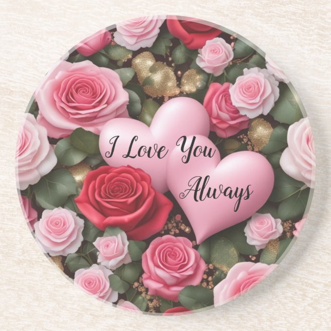 I love you always coaster (Front)