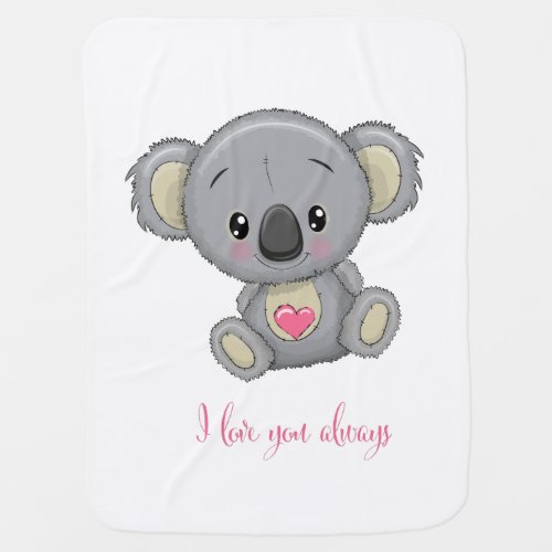 I Love You Always Koala Baby Blanket