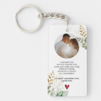 I Love You Anniversary Valentine's Day Birthday Keychain