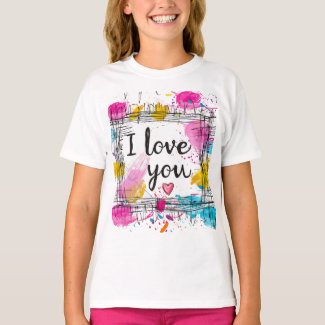 🌟 I Love You Art Splash T-Shirt 🌟