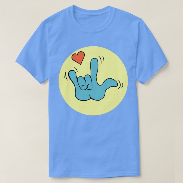 I Love You ASL 15 T-Shirt (Design Front)