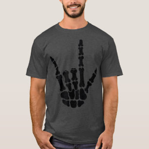 I Love You ASL American Sign Language Skeleton Han T-Shirt