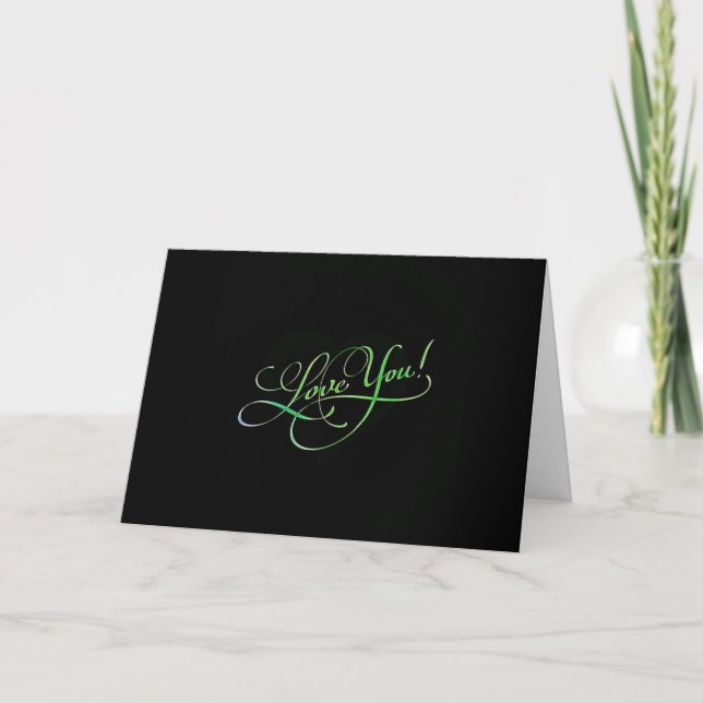***I LOVE YOU*** AT CHRISTMAS & ALL YEAR THROUGH HOLIDAY CARD (Front)