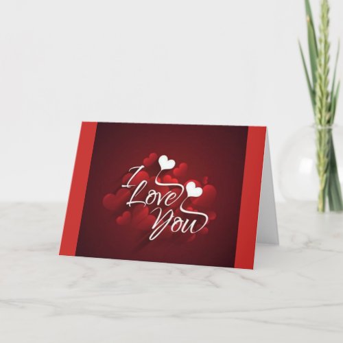 I LOVE YOU AT CHRISTMAS  ALL YEAR THROUGH HOLIDAY CARD