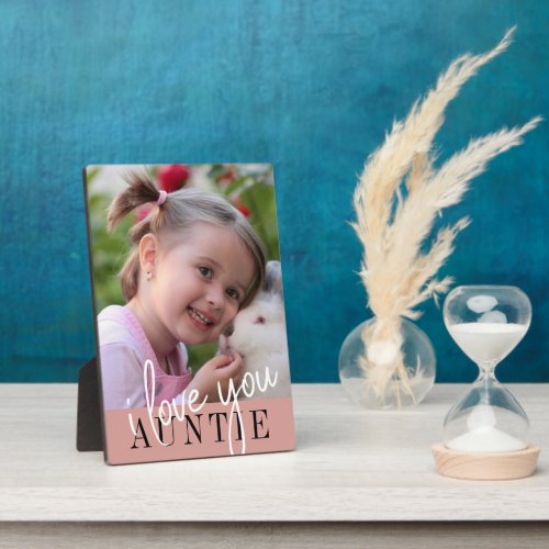 I Love You Auntie Custom Photo Plaque