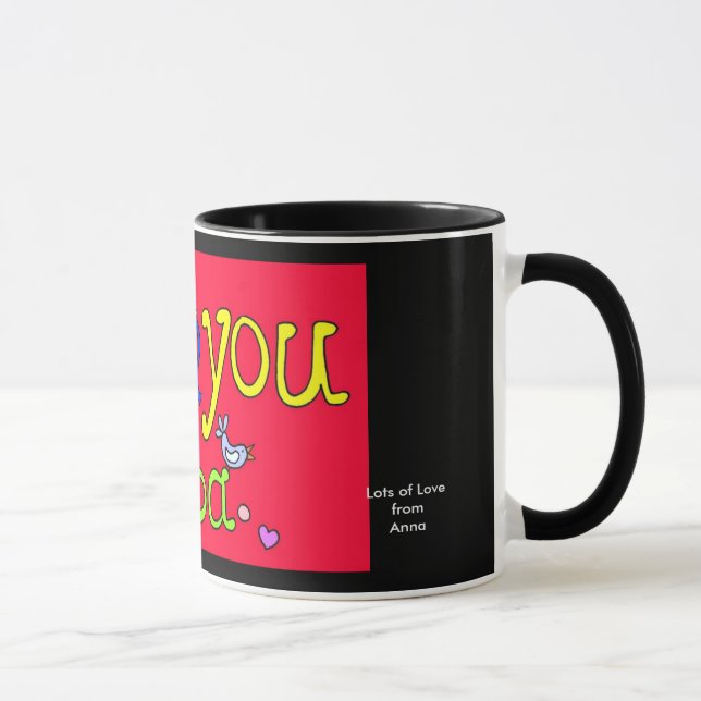 I Love You Baba to Personalize Mug (Right)