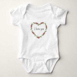 I Love You Baby Clothing Baby Bodysuit