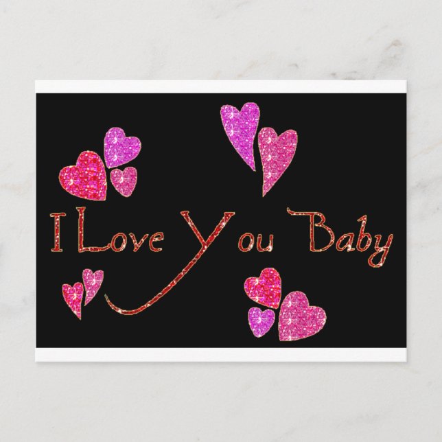 I Love You Baby Postcard (Front)