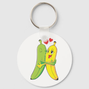 I Love You Bananas Keychain