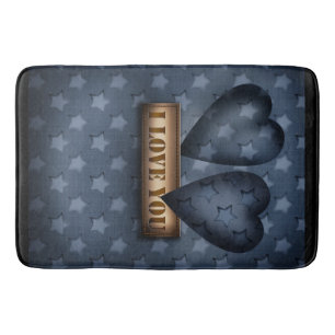 I love you bath mat