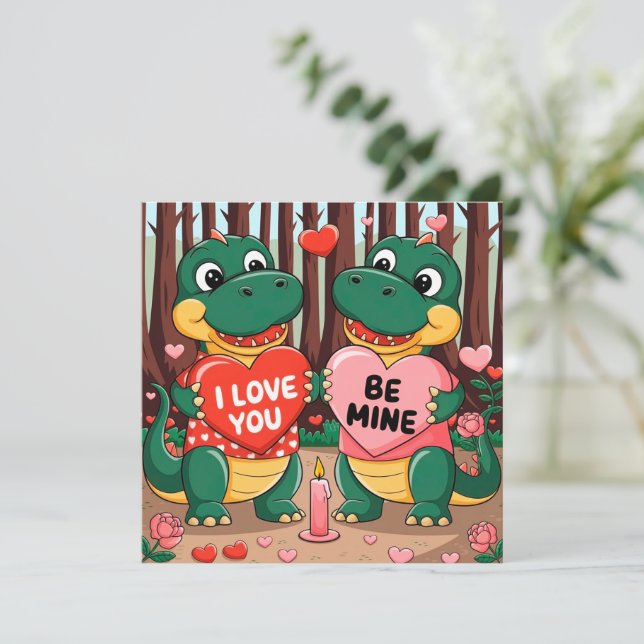 I love you - Be mine  Invitation (Standing Front)