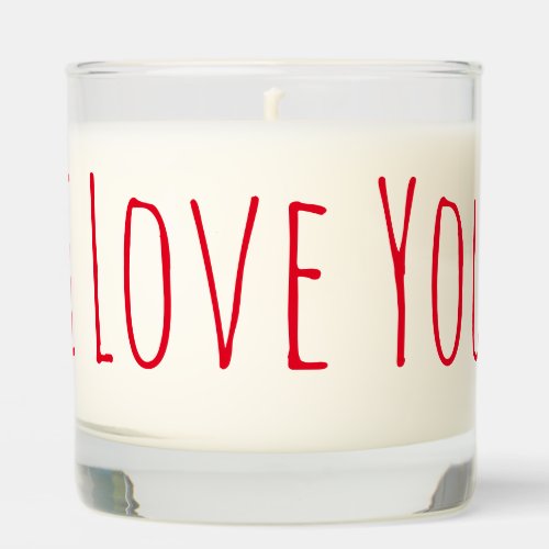 I Love You Be Mine Scented Jar Candle