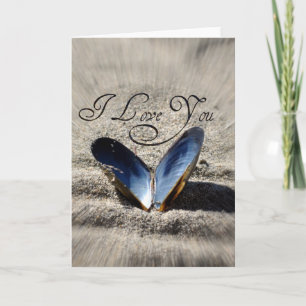 I Love You Beach Greeting Card