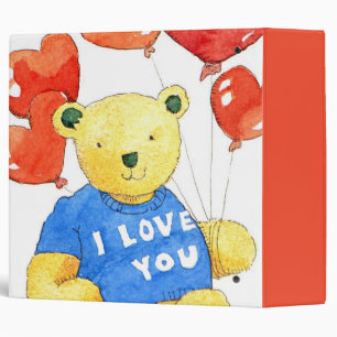 I love you bear - balloon 2011 binder