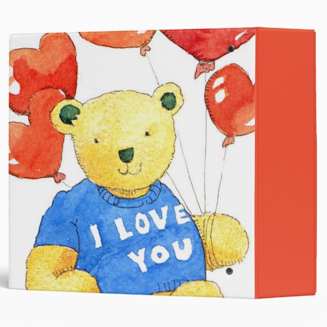 I love you bear - balloon 2011 binder (Back/Spine)
