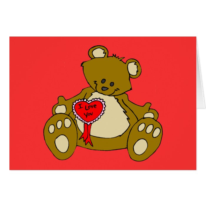 I Love You Bear y Much Cards