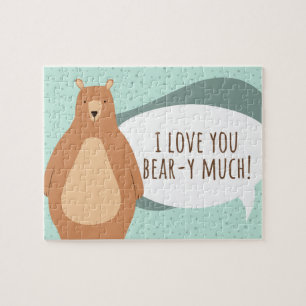 I Love You Bear-y Much Valentine's Jigsaw Puzzle