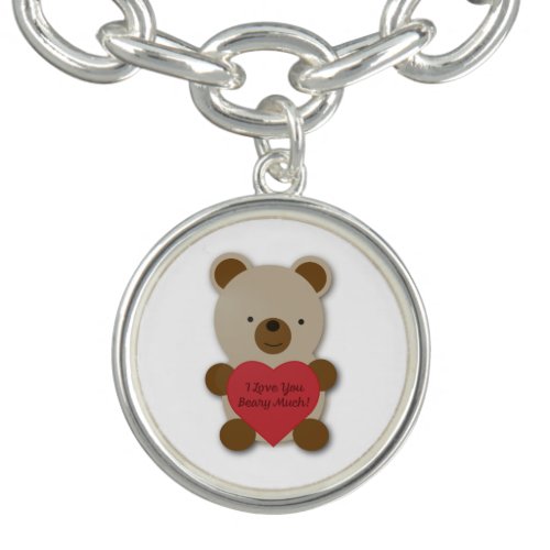 I Love You Beary Much Cute Teddy Bear Bracelet