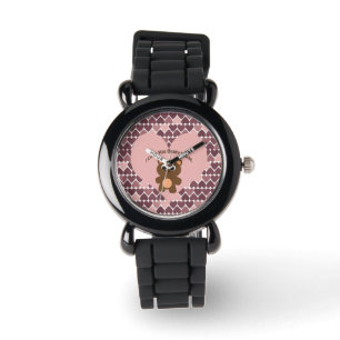 I love you Beary Much! Heart Background Watch