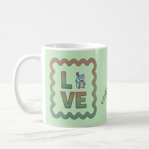 I Love You Beary Much Personalize Coffee Mug