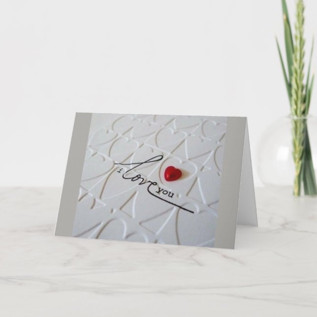 ***I LOVE YOU*** & BEING WITH YOU AT CHRISTMAS HOLIDAY CARD (Front)