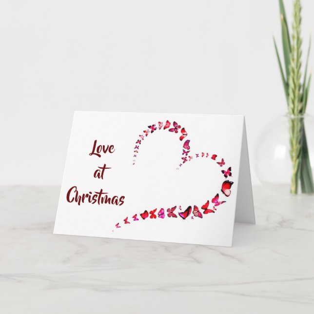 ***I LOVE YOU*** & BEING WITH YOU AT CHRISTMAS HOLIDAY CARD (Front)